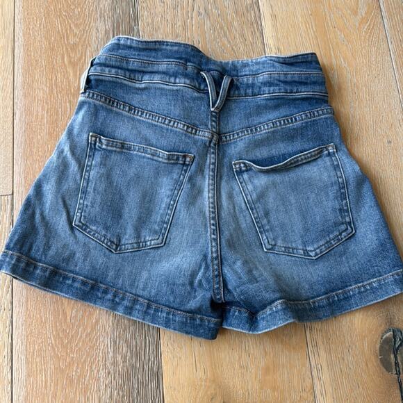 Veronica Beard Jaylen High Rise Denim Shorts Waterfall Wash Size 25 - Picture 4 of 7